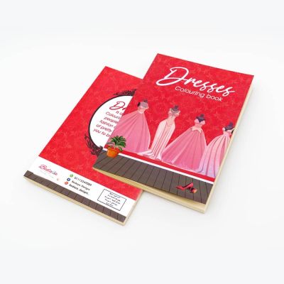 اسكتش تلوين دبوس 20ورقة dressesمقاس 20.5*28.7سم
