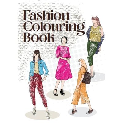 Coloring Sketch Book – 30 Pages – Fashion – 21 × 29.7 cm