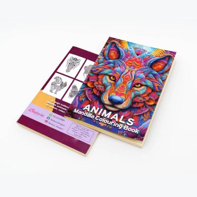 اسكتش تلوين دبوس60ورقة animalsمقاس 21*29.7سم