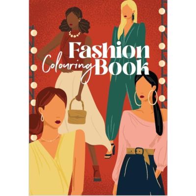 Coloring Sketch Book – 60 Pages – Fashion – 21 × 29.7 cm