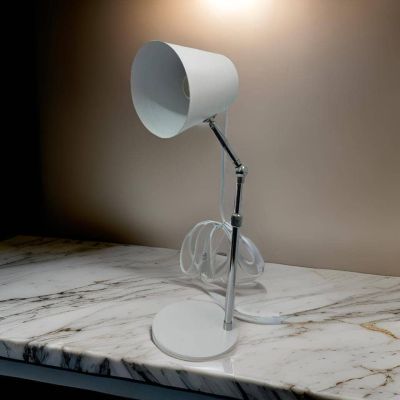 اباجورة مكتب معدن عمود ثابت Wihte رقم LH2-1