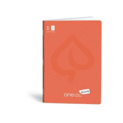 كشكول مسطر ابيض 40ورقة 60جرام غ دبوس سوفت مقاس20.5*29.7سم Mar Mar-One color-red