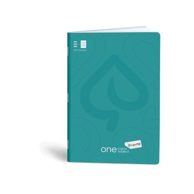 كشكول مسطر ابيض 40ورقة 60جرام غ دبوس سوفت مقاس20.5*29.7سم Mar Mar-One color-green