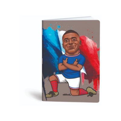 كشكول مسطر ابيض 40ورقة 60جرام غ دبوس سوفت مقاس20.5*29.7سم Mar Mar-Football players-blue