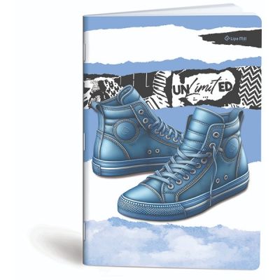 كشكول مسطر ابيض 40ورقة 60جرام غ دبوس سوفت مقاس20.5*29.7سم Mar Mar-Sneakers-blue