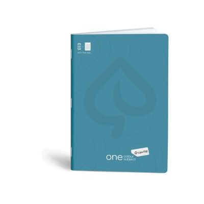 كشكول مسطر ابيض 60ورقة 60جرام غ دبوس سوفت مقاس20.5*29.7سم Mar Mar-One color-blue