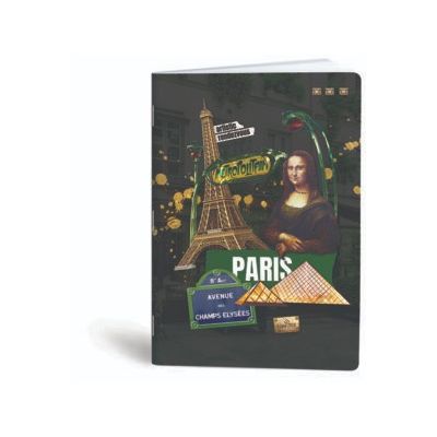 كشكول مسطر ابيض 60ورقة 60جرام غ دبوس سوفت مقاس20.5*29.7سم Mar Mar-Collage Cities-paris