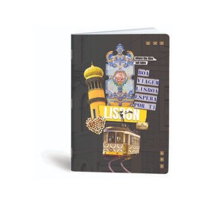 كشكول مسطر ابيض 60ورقة 60جرام غ دبوس سوفت مقاس20.5*29.7سم Mar Mar-Collage Cities-lisbon