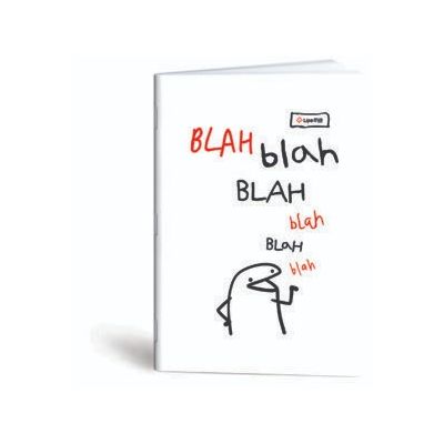 كشكول مسطر ابيض 60ورقة 60جرام غ دبوس سوفت مقاس20.5*29.7سم Mar Mar-Meme-blah blah