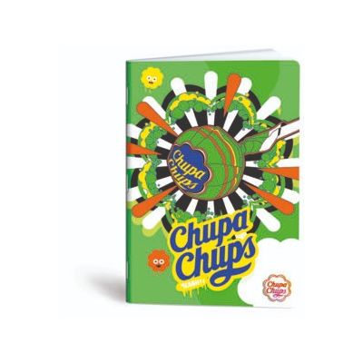 كشكول مسطر ابيض 80ورقة 60جرام غ دبوس سوفت مقاس20.5*29.7سم Mar Mar-Chupa Chupslecca lecca