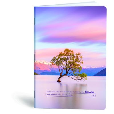 كشكول مسطر ابيض 100ورقة 60جرام غ دبوس سوفت مقاس20.5*29.7سم Mar Mar-Travel- that wanaka tree