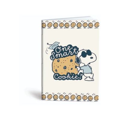 كشكول مسطر ابيض 100ورقة 60جرام غ دبوس سوفت مقاس20.5*29.7سم Mar Mar-Snoopy-smart cookies