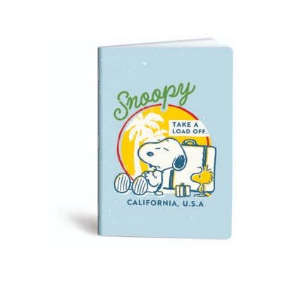 كشكول مسطر ابيض 100ورقة 60جرام غ دبوس سوفت مقاس20.5*29.7سم Mar Mar-Snoopy-california