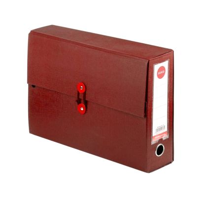 فايل بوكس كرتون بأستيك احمر Sasco