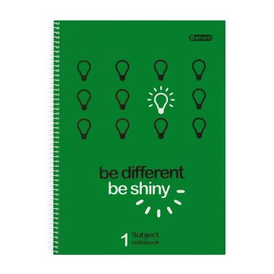 Notebook,Lined 100 Sheets Hard Cover + Plastic, Size 21 * 29.7 Cm. Be Different