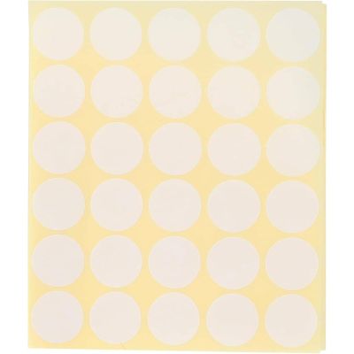 باكو ليبل ورق ابيض مدور 180ق مقاس25م