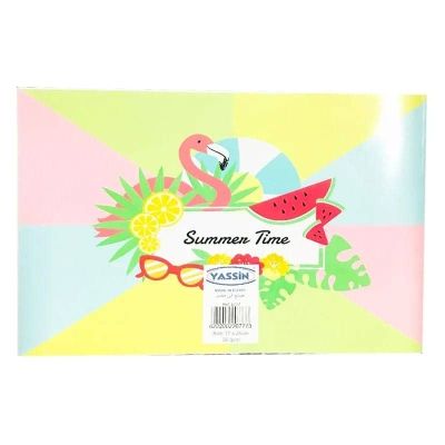 اسكتش رسم دبوس18ورقة غ ناعم 17*25سم YASSIN