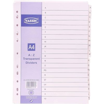 باكو فواصل شفاف A-Z رقم SA 5126