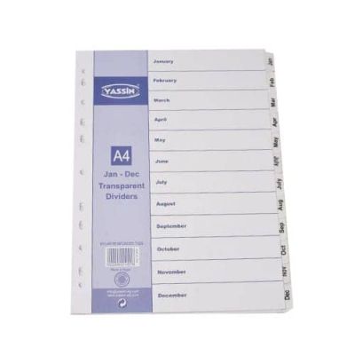 باكو فواصل كرتون لسان بلاستيك ابيض اشهور YASSIN