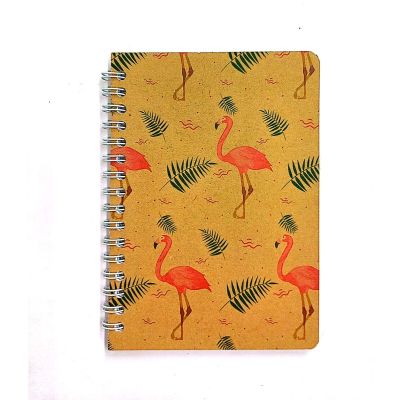 نوت بوك سلك مسطر80ورقة ابيض غ كرافت مقاس10*15سمYassin Flamenco