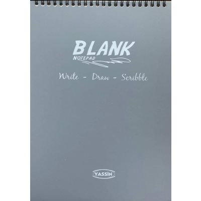 اسكتش رسم سلك 50ورقة ابيض مقاس20*28سم Yassin Blank