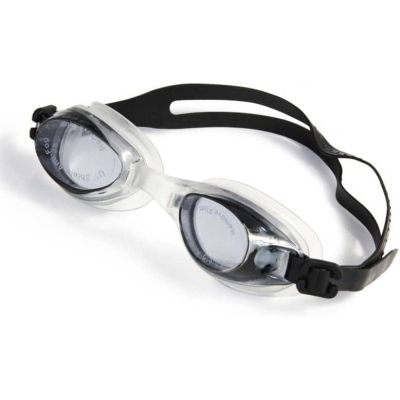 نظارة سباحة بجراب سوسته شفاف رقمda1600
