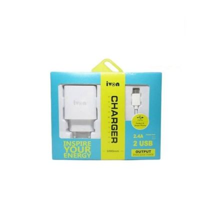 شاحن منزلى بالكابل رقم ivon 2054