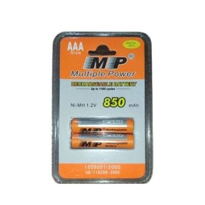 كارت بطارية 2 قلم ريموت قابل للشحن AAA 850mAh رقم MP 2869