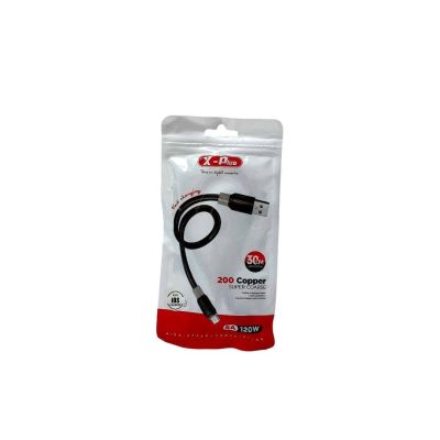 كابل شاحن موبايل رقم X-PLUS KX 3489-120w
