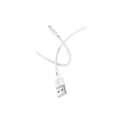 كابل شاحن موبايل ETRAIN من USB-C الى Lightning مقاس 1 متر ابيض رقم MP-63-3