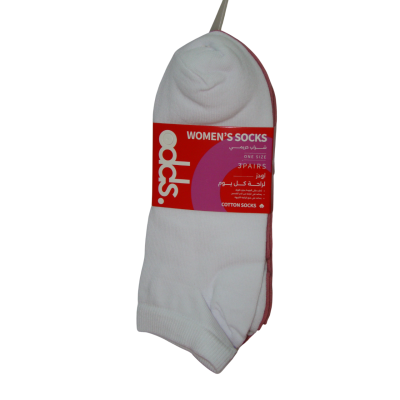 شراب سوكيت ليكرا حريمى 3ق الوان (ابيض-شانيه-كشمير) رقمOP3I-S-1