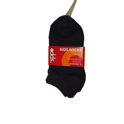 شراب سوكيت ليكرا اطفال 3ق لون رصاصى رقمOP3N-140-30/33