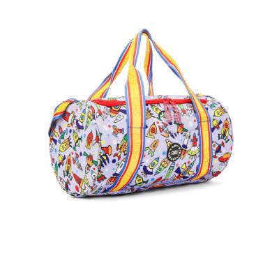 شنطة رحلات يد قماش مطبوع رقمSpace Ships 185410-MD15-M25