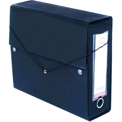 فايل بوكس كرتون بأستيك اسود Sasco