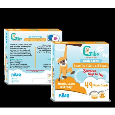 Nilco Gibo flash card learn the colors and shapes