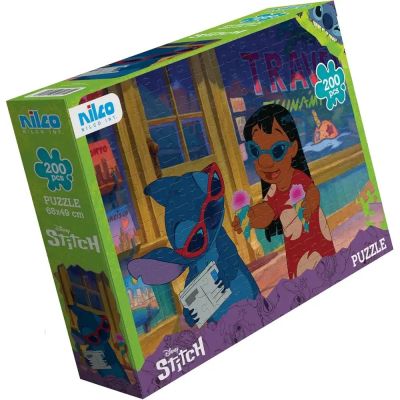 Nilco - Disney Lilo & Stitch Puzzle – 200 Pieces – 49×68 cm – 22751