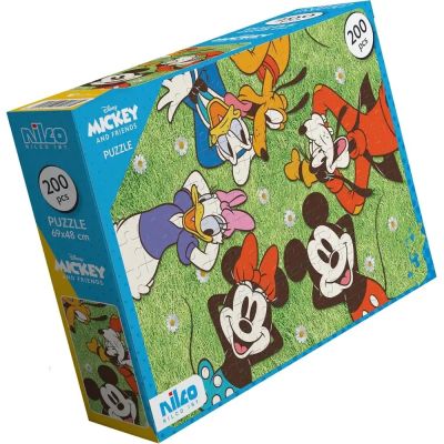 Nilco - Disney Mickey & Friends Puzzle – 200 Pieces – 49×68 cm – 22775