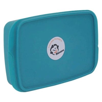 بانانا لانش بوكس بلاستيك معتم مقسم Bananaتركواز 1 لتر