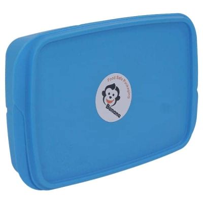 بانانا لانش بوكس بلاستيك معتم مقسم Bananازرق 1 لتر