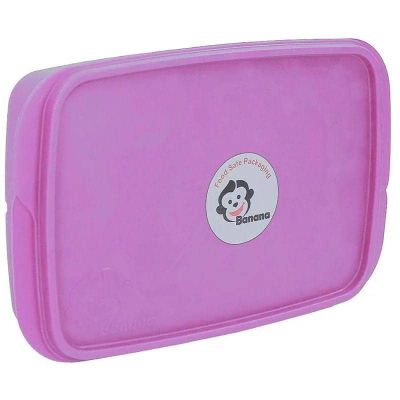 بانانا لانش بوكس بلاستيك معتم مقسم Bananaموف فاتح 1 لتر