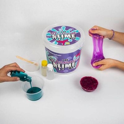 طقم 9 زجاجات سلايم + 3لون للتكوين The Mermaid Slime Kit