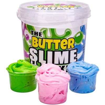 طقم 9 زجاجات سلايم + 3لون للتكوين The Butter Slime Kit