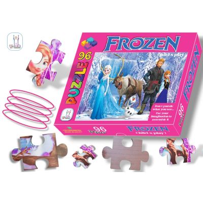 96 Frozen Shapes Wooden Puzzle