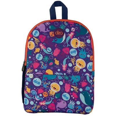 شنطة مدرسية ظهر dea-treat مقاس15مطبوع 2 جيب مقاس 12*28*36 سم