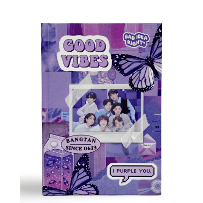 نوت بوك مسطر كعب لاصق هارد كفر 96ورقة ابيض مقاس B5