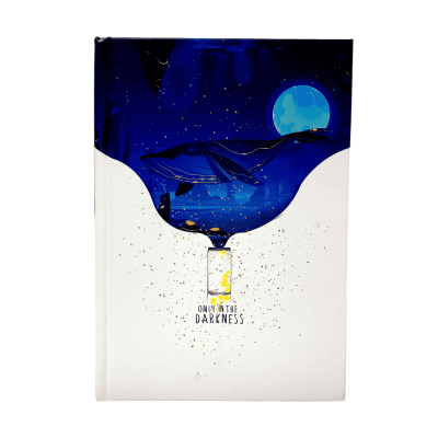 نوت بوك مسطر كعب لاصق هارد كفر 144ورقة ابيض مقاس B5