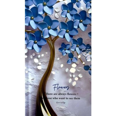 نوت بوك مسطر ورق كريمى كعب لاصق باستيك غ هارد كفر مقاس 10*17 سم