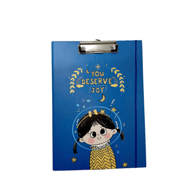 بلانشيطة كرتون بغطاء باستيك + بلوك نوت اشكال مقاس 22.5*31.5سم