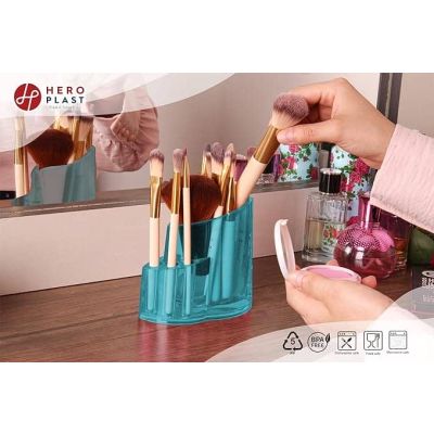 حامل ادوات مكياج بلاستيك شفاف