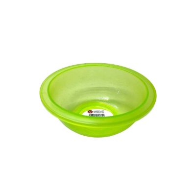 بولة بلاستيك شفافة بحافة مقاس14سم